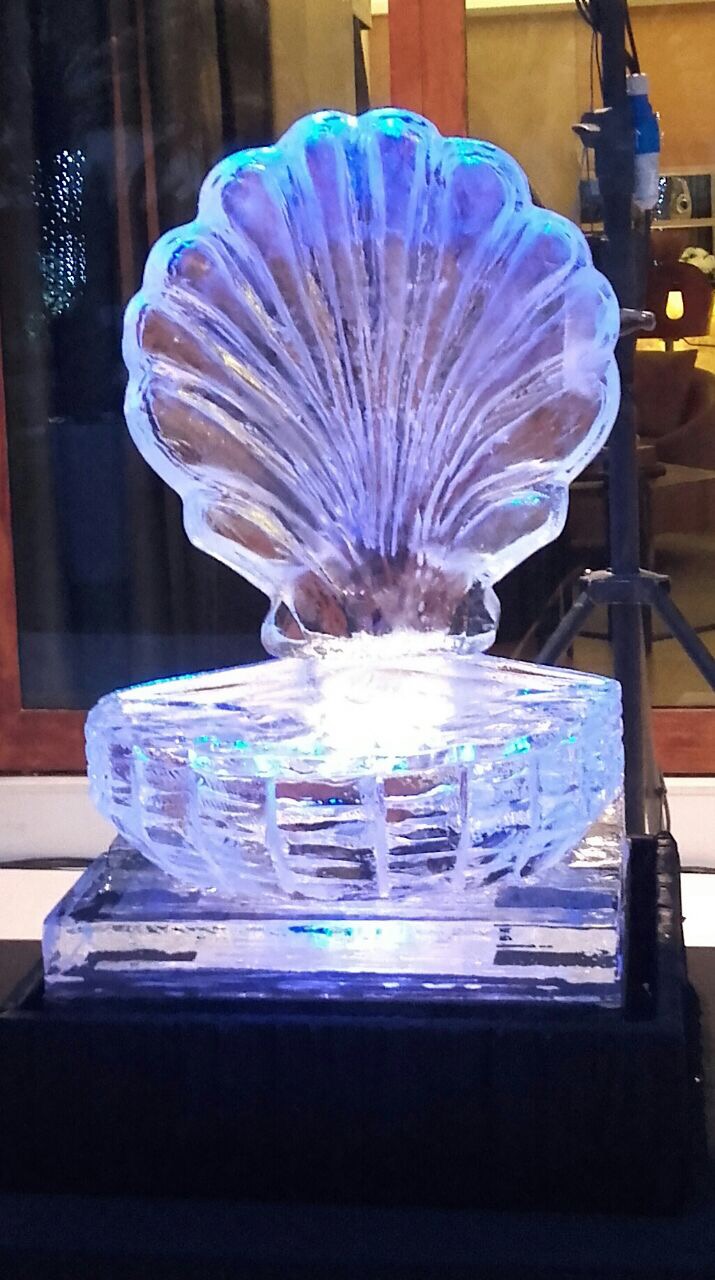 Ice Sculpture Wedding Centerpiece